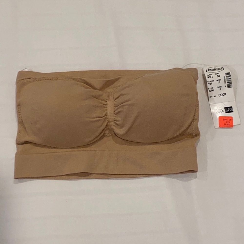 Tan Bandeau Bralette